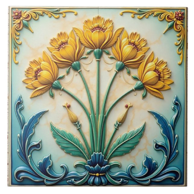 Coro Floral em Amarelo (Frente)
