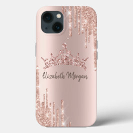 Coroa Chic Glitter Cool Gota Dourado Rosa