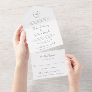 Coroa de Monograma Clássico Elegante Casamento