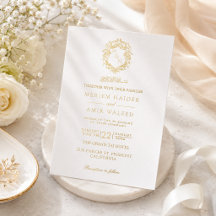 Coroa de Monograma de Casamento Islâmico Elegante