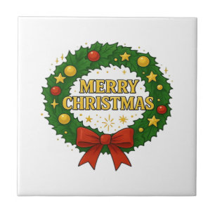 Coroa de Natal Dourada – Vermelho Verde Dourado Fe