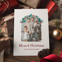 Coroa de Natal Personalizada com Foto e Nome