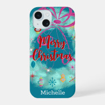 Coroa de Natal Retro Teal Natal