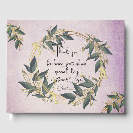 Coroa de Oliveiras de Casamento Livro de Visitas P