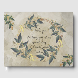 Coroa de Oliveiras para Casamento Livro de Visitas