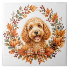 Coroa de Outono de Cockapoo