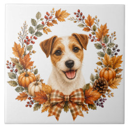 Coroa de Outono do Jack Russell Terrier