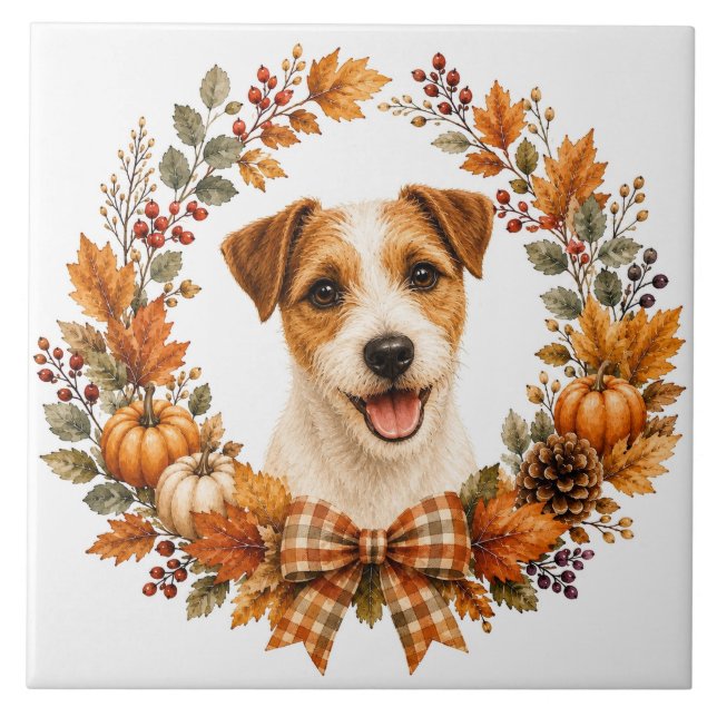 Coroa de Outono do Jack Russell Terrier (Frente)