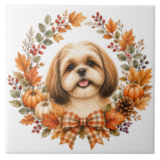 Coroa de Outono do Shih Tzu