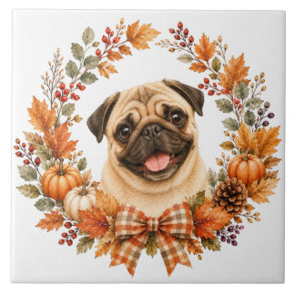 Coroa de Outono Pug