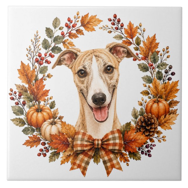 Coroa de Outono Whippet (Frente)