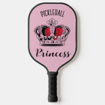 Coroa de Princesa Pickleball Rosa Personalizada