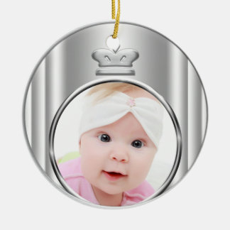 Coroa de Princesa Prata Menina Bebê Foto Enfeite