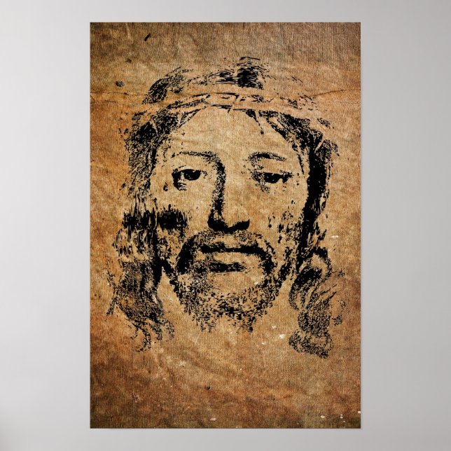 Coroa de Thorns Jesus Poster (Frente)