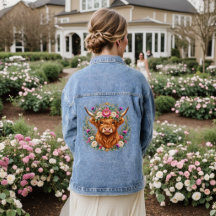Coroa Floral de Vaca das Terras Altas Botânica Esc