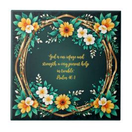 Coroa Floral e Verde Personalizável