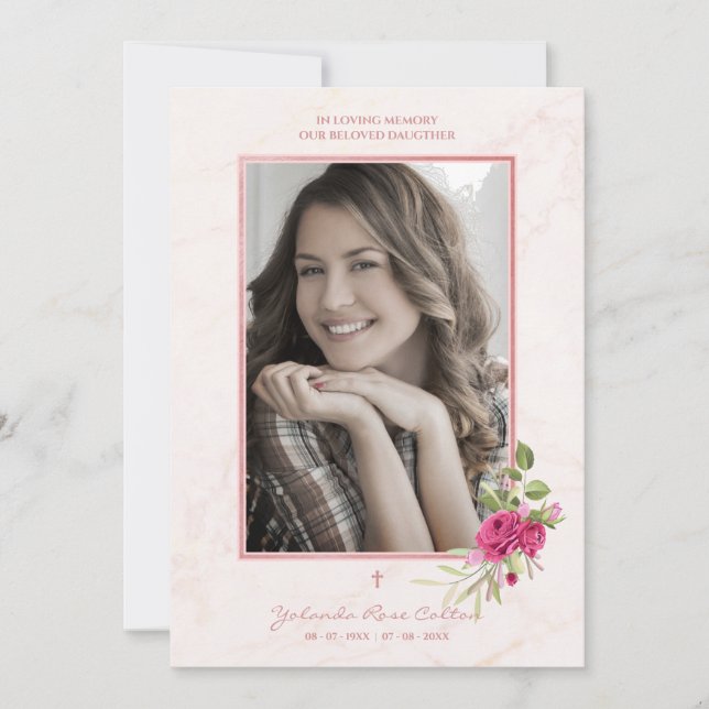 Coroa fúnebre comemorativa para ente querido em ro (Frente)