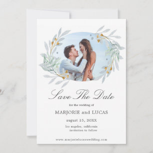 Coroa Gentle Botanics ⎥ Cartão de Salvar Data da F