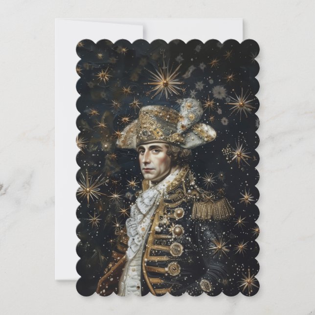 Coroa Napoleão - Convite Plano 12,7 cm x 17,8 cm (Frente)