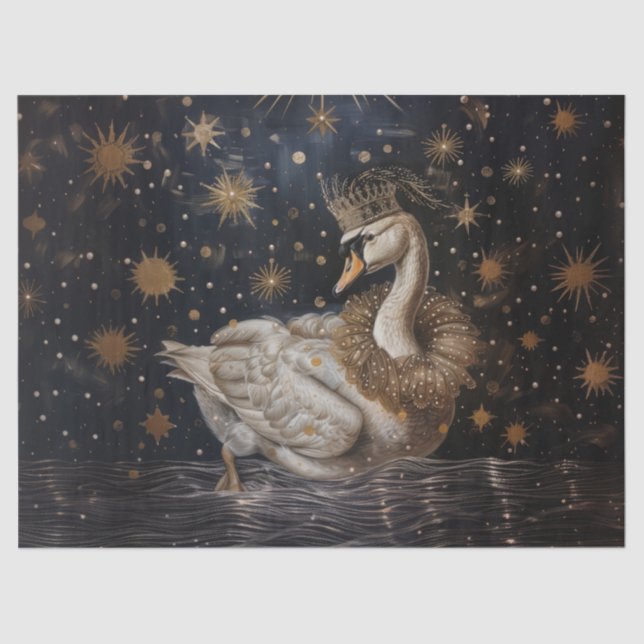 Coroa - Papel Tecidual do Estilo de Pintura de Óle (Frente )