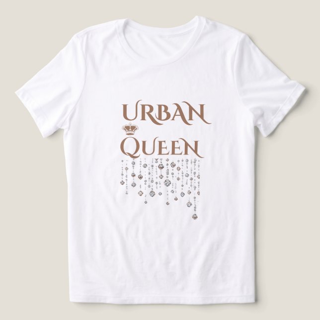 COROA RAINHA DIAMANTE RARO MARROM MULHER TRI-BLEND (Design frontal)