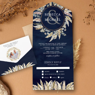 Coroa Rústica Boho de Grama das Pampas Casamento A