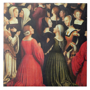 Coroação do Virgin, 1513 (óleo no painel) (det