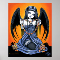 "Corona" Poster de Arte de Cristal Gótico