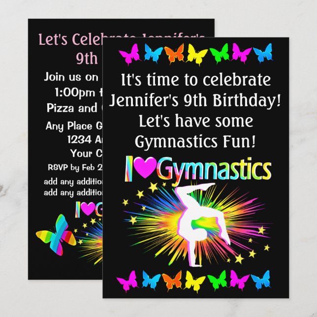 COROSO EU AMO O CONVITE DE GINÁSTICA (Frente/Verso)