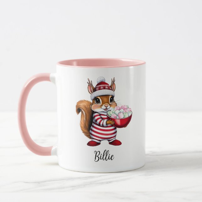 Corpo-de-Bela-Boca Personalizado Caneca de Natal (Esquerda)