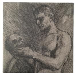 Corpo de um Homem Segurando o Crânio (por Albert E