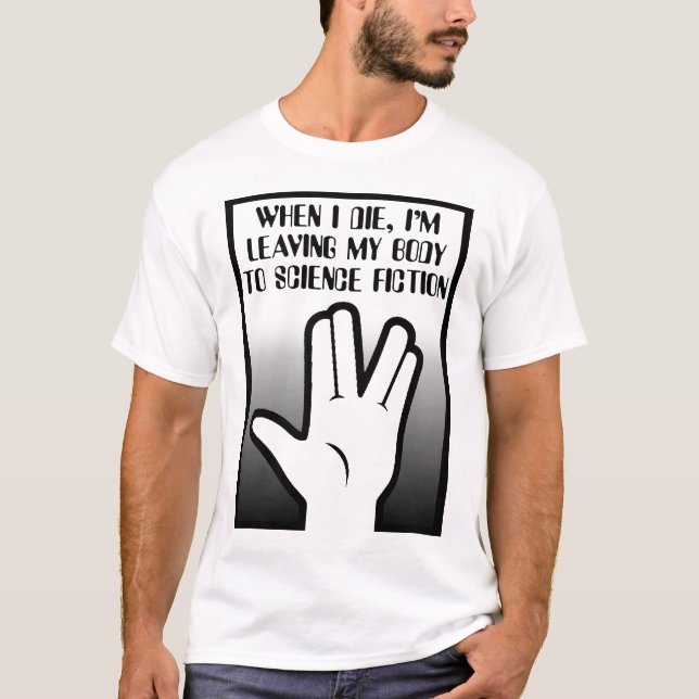 Corpo Para Camiseta Divertida de Ficção Científica (Frente)