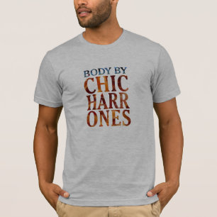 corpo por chicharrones com camiseta engraçada des