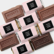 Corporação minimalista rosa de logotipo comercial