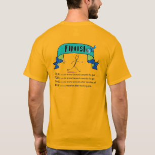 Corre, caminhe, camiseta para corredores