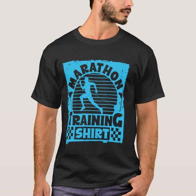 Corredor CAMISA DE TREINAMENTO DE MARATONA Corrida (Frente)