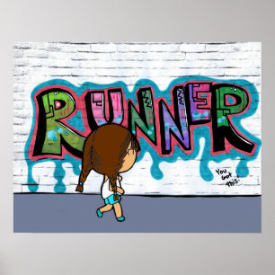 "Corredor poster nas ruas"