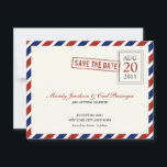 Correio Aéreo Salve O Anúncio De Data<br><div class="desc">Espalhe as notícias interessantes com esses cartões salve a data divertidos e deslumbrantes e com temas de e-mail e impressione seus amigos e família com seu gosto único.</div>