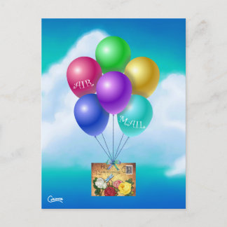 Correio aéreo - Vintage - Cartão postal