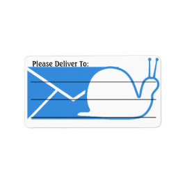 Correio do Snail Entregue para (PDT) Etiquetas