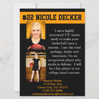 Correio recrutador de basquete