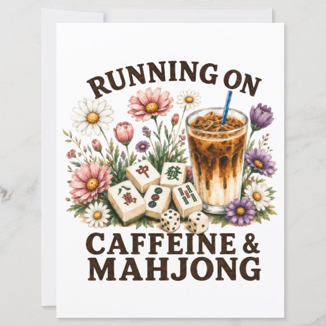 Correndo em Cafeína & Mahjong (Frente)