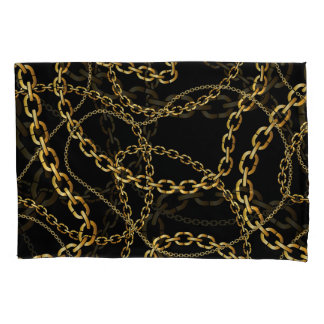 Corrente ouro sem costura, padrão elegante.