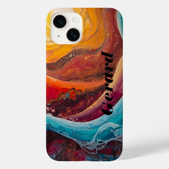 Correntes de Ablaze - Impressão de Arte Dinâmica p (Verso)