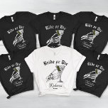 Correr Ou Morrer Até Morrer Festejamos Bachelorrei<br><div class="desc">Prepare-se para festejar com uma reviravolta gótica na nossa Camisa de Triblenda da Bachelorette "Ride or Morrer Til Death Do We Party". Perfeito para uma despedida de solteira com o tema do Dia das Bruxas ou para uma celebração de casamento gótica, esta camisa apresenta uma design ousada "Ride Or Die"...</div>