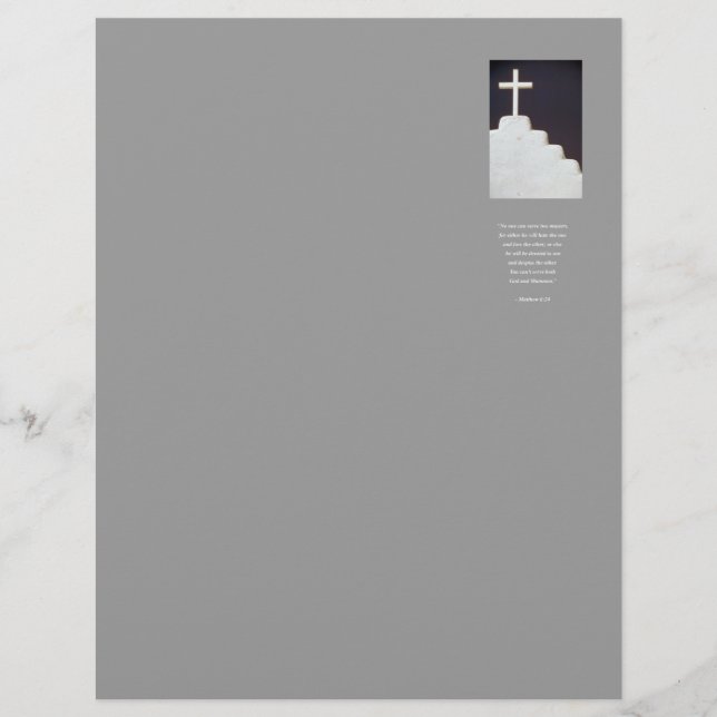 CORRESPONDÊNCIA 6:24 Verso da Bíblia (Frente)