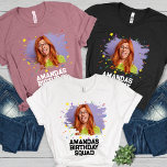 Correspondência de Festa de aniversário de Imagem<br><div class="desc">Prepare-se para trazer as risadas para a próxima comemoração com nossa Festa de aniversário de Imagem de Rosto Engraçada e Personalizada Correspondente à Camisa Tripla. Esta camisa leva a personalização ao próximo nível, apresentando uma foto personalizada de sua escolha, transformando-a em uma camisa de aniversário hilária e memorável. Quer você...</div>