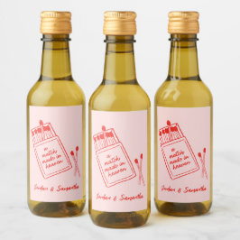 Correspondência Feita em Mini Retro Rosa e Vermelh