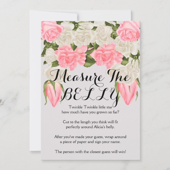 Correspondência Meça as Instruções do Belly Game (Frente)