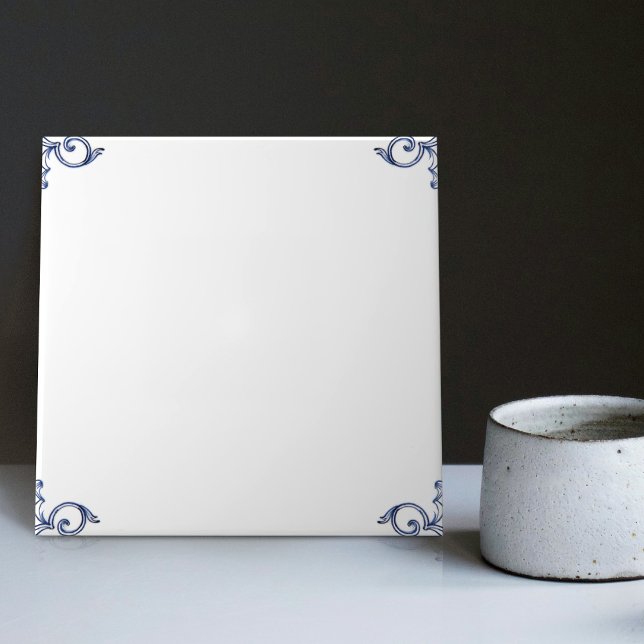 Correspondência Mistura Azul Holandesa Delft Vazia (Criador carregado)